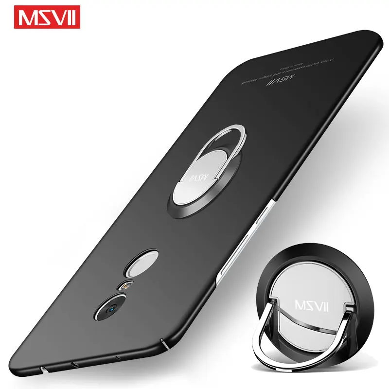 Xiaomi Redmi Note 4 4X 5 Pro Чехол MSVII кольцо на палец тонкий чехол металлический держатель