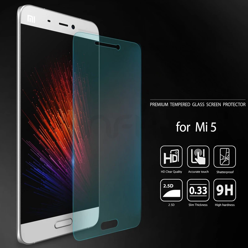 1 шт. 2 шт./лот 2.5D полное покрытие закаленное стекло для Xiaomi MI5 5 15 &quotЗащитная пленка