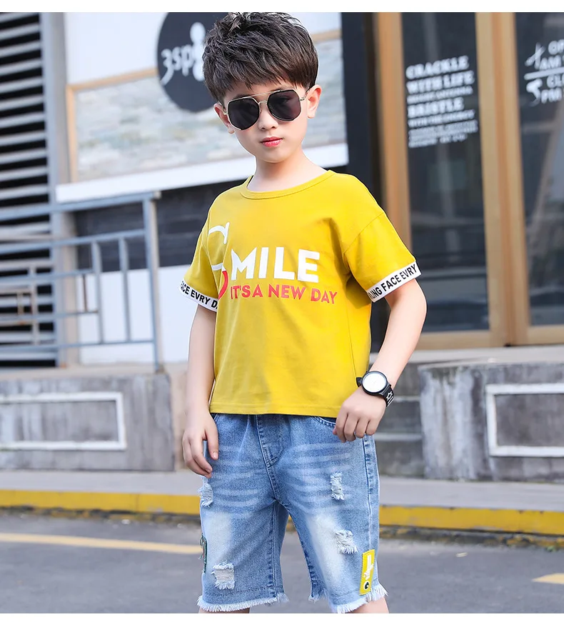 Kids Tracksuit For Boys Clothing Sets Summer Outfit Sport Suit Teen Children 5 6 7 8 9 10 12 Year |