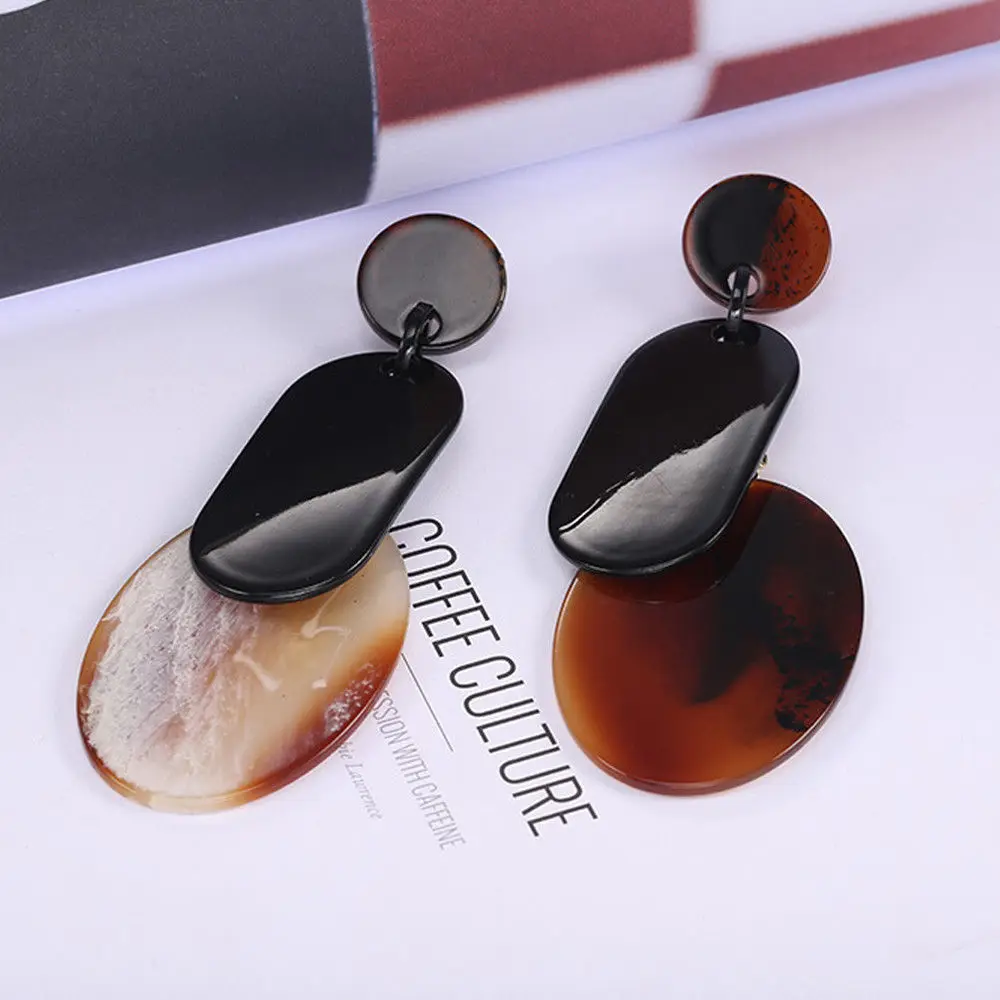 1 пара Модные Акриловые геометрические серьги висячие пирсинг для женщин