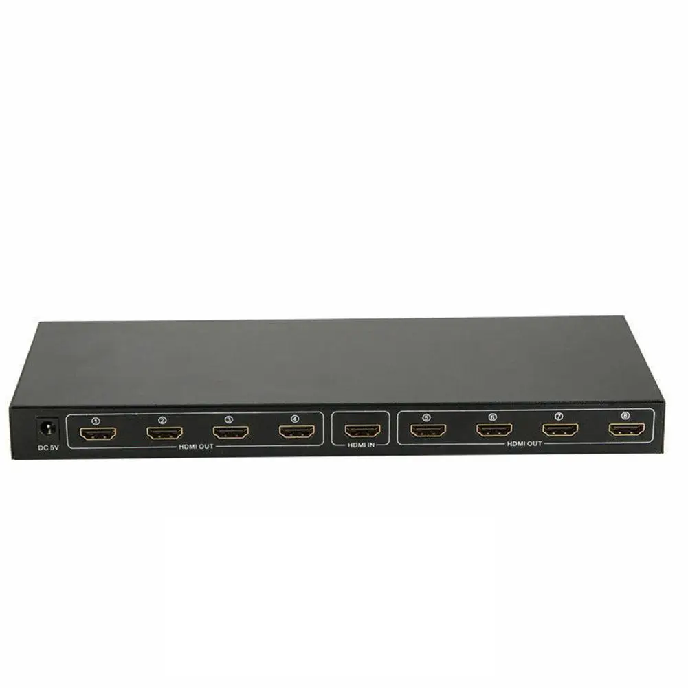 Ultra HD 4K HDMI сплиттер 1 в 8 из 8 портов ретранслятор усилитель концентратор 3D 1080p HDMI сплиттер адаптер питания R19