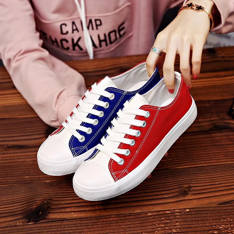 OLPAY Для женщин плоские кроссовки вулканизированные кеды дышащая обувь на плоской