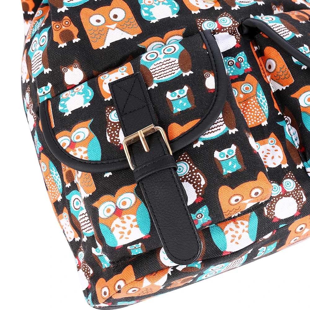 Sansarya новинка 2018 милый тканевый подростковый рюкзак с принтом совы сумки рюкзаки