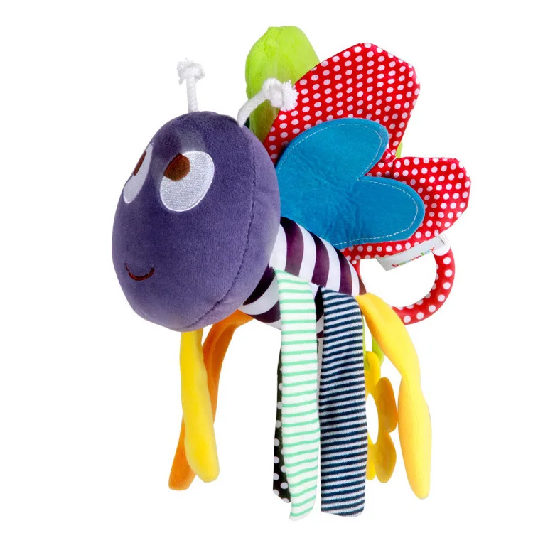 

Baby kids Hanging Rattles Infant Plush Bed Bells Soft Stroller Pram Crib Toys Colorful cartoon Rattle Toy for Bebe 0-12 Months