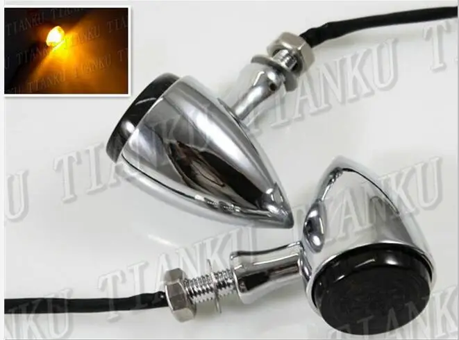 Motorcycle LED Metal Turn Signal Light For Yamaha VStar 400 650 1100 1300 Virago Xv 250 535 750 Road Star Custom Chopper |