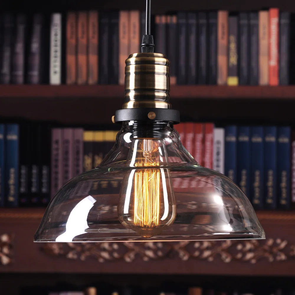 Ретро винтажный промышленный стиль Эдисон стеклянный потолочный светильник