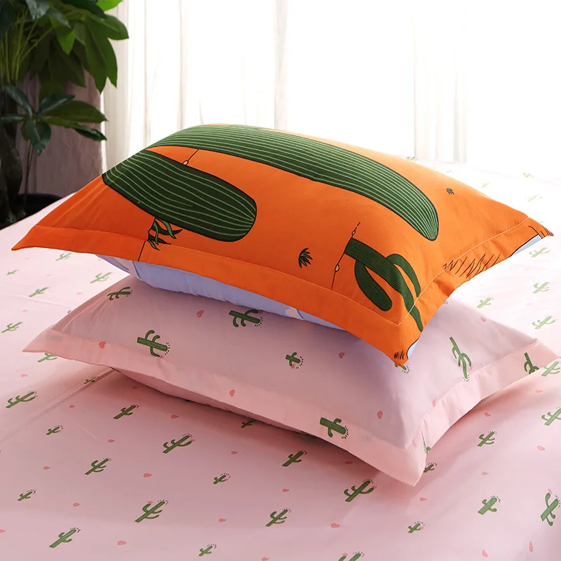 Зеленый Кактус мягкий успокаивающий постельное бельё наволочка с рисунком