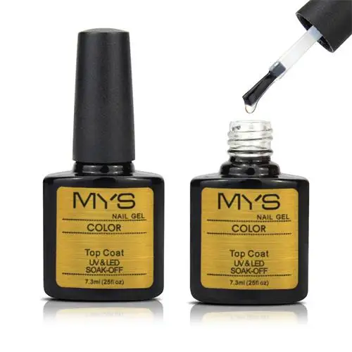 TOP COAT MYS 10 мл 12 цветов винно-красная серия 12 цветов на выбор 1 УФ Гель-лак для ногтей Светодиодный УФ-лак для ногтей маникюр - Цвет: TOP COAT