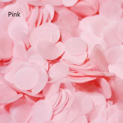 light pink 10 г в пакете 1 дюйм яркие цвета Круглые Конфетти из папиросной бумаги разбрызгивает шары для свадьбы и дня рождения вечерние украшения стола - Цвет: light pink