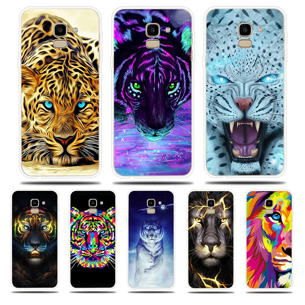 Cheetah Tiger Lion Silicone Case For Samsung Galaxy J1 Mini J2 Pro J3 J5 J7 Prime 2017 2016 2015 J4 J6 J8 2018 Cover Soft |