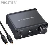 prozor 192khz digital to analog aduio converterheadphone amplifier power onoff dac coaxial stereo lr rca 3 5mm audio adapter