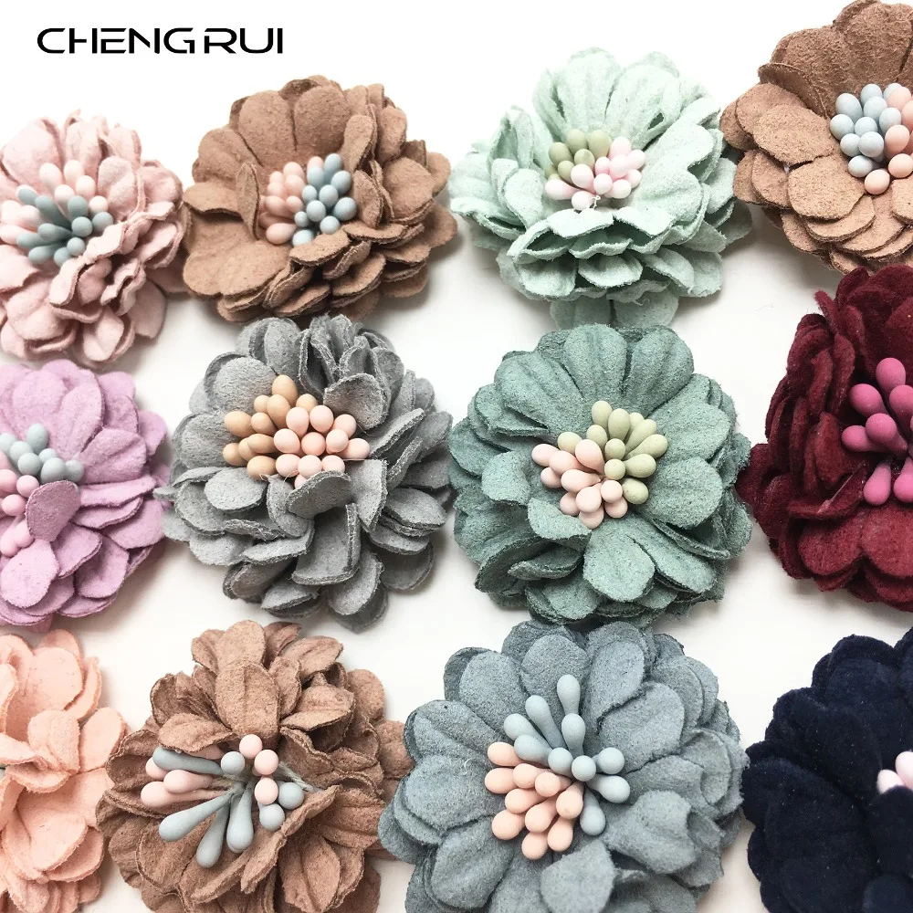 CHENGRUI F91 3 см тканевый цветок нашивки для одежды diy ремесло принадлежности