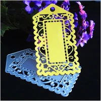 lovely luggage tag metal cutting dies stencils for diy scrapbooking photo album decorative embossing diy paper cards crafts