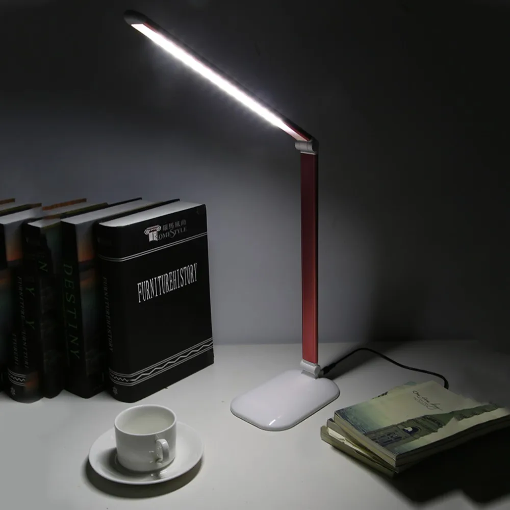 Складная 5 Вт портативная Светодиодная настольная лампа с защитой глаз для детей