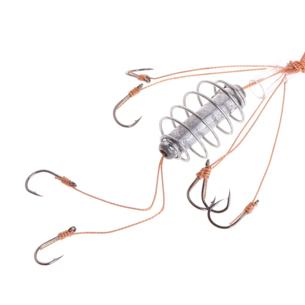 Рыболовный крючок с приманкой кормушка &quotклетка&quot привести Вес грузило высокое