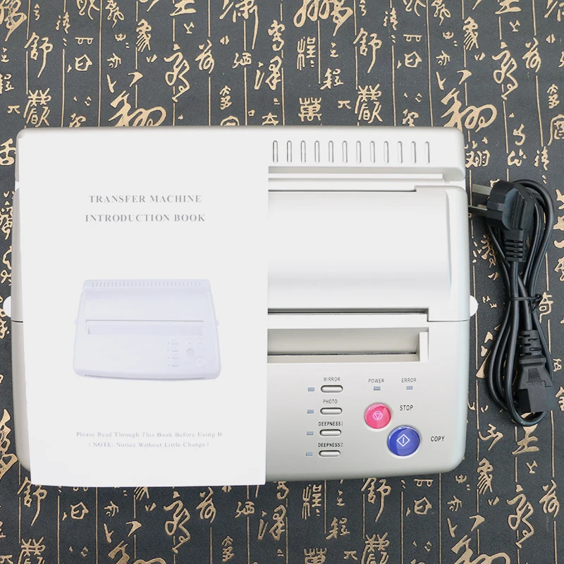 Высокое качество Татуировка серебряного цвета копировальная машина Топ