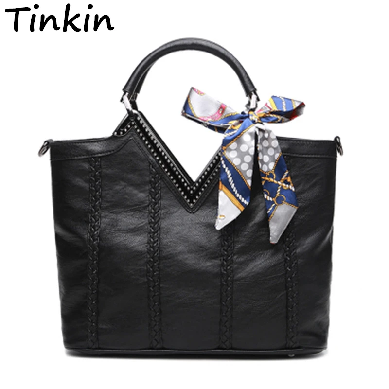 Tinkin Женские винтажные сумки через плечо из искусственной кожи женские