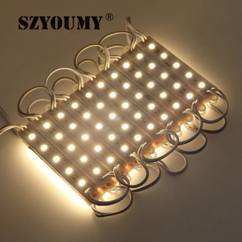 SZYOUMY дешевые 5050 5 LED модуль освещения DC12V водонепроницаемые светодиодные модули