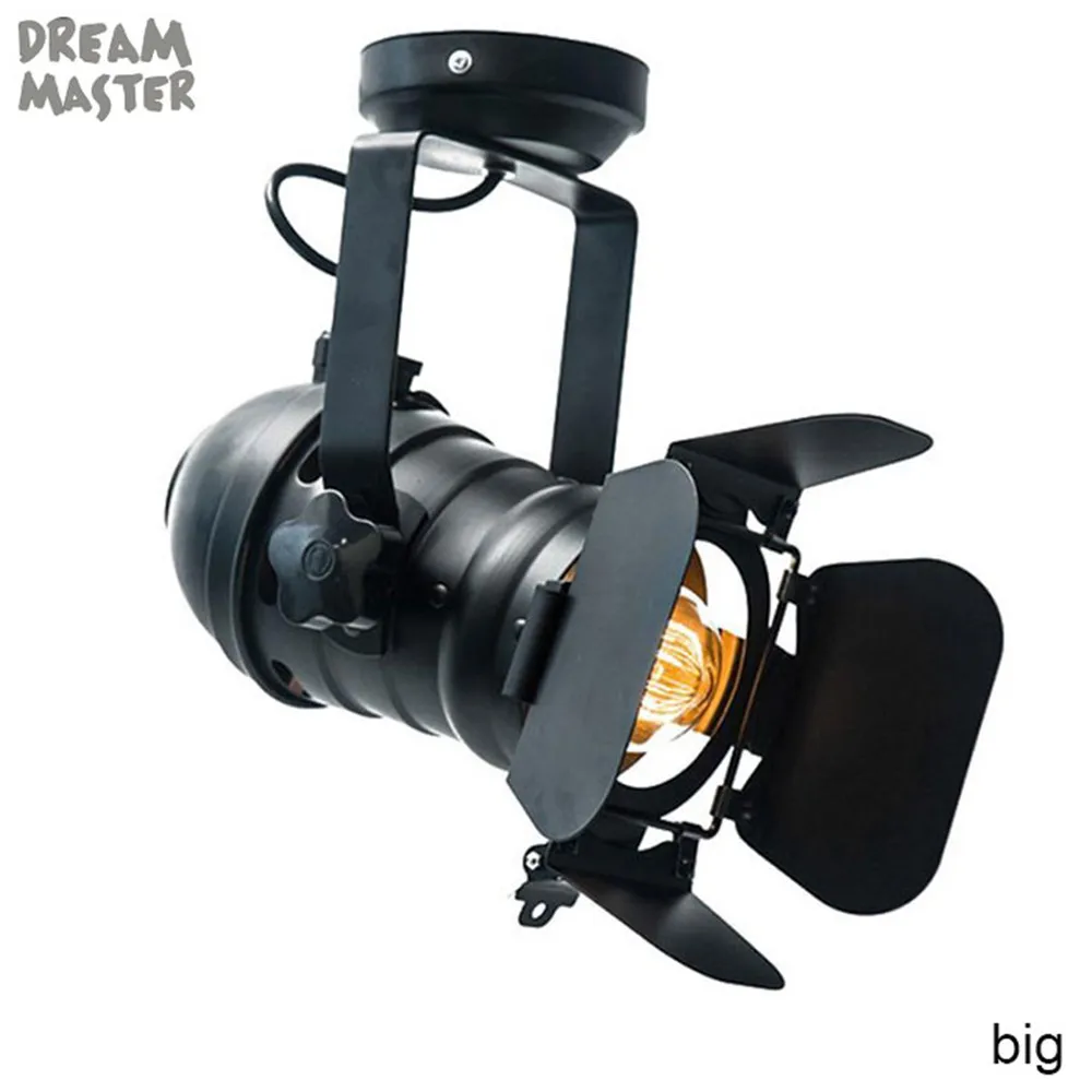 $14.99 Industrial barn Door Vintage Ceiling Lights Theater Stage LED lighting lamp loft antique Store Shop led Ceiling Lamp luminaria