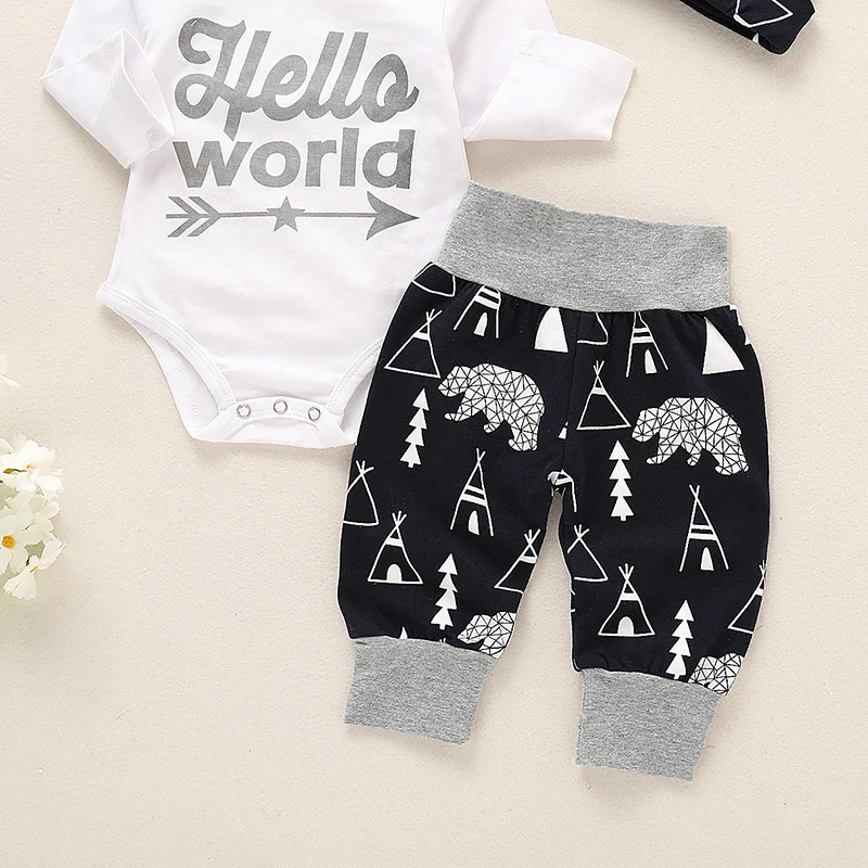 2018 новорожденных одежда для малышей Одежда мальчиков и девочек весна ползунки
