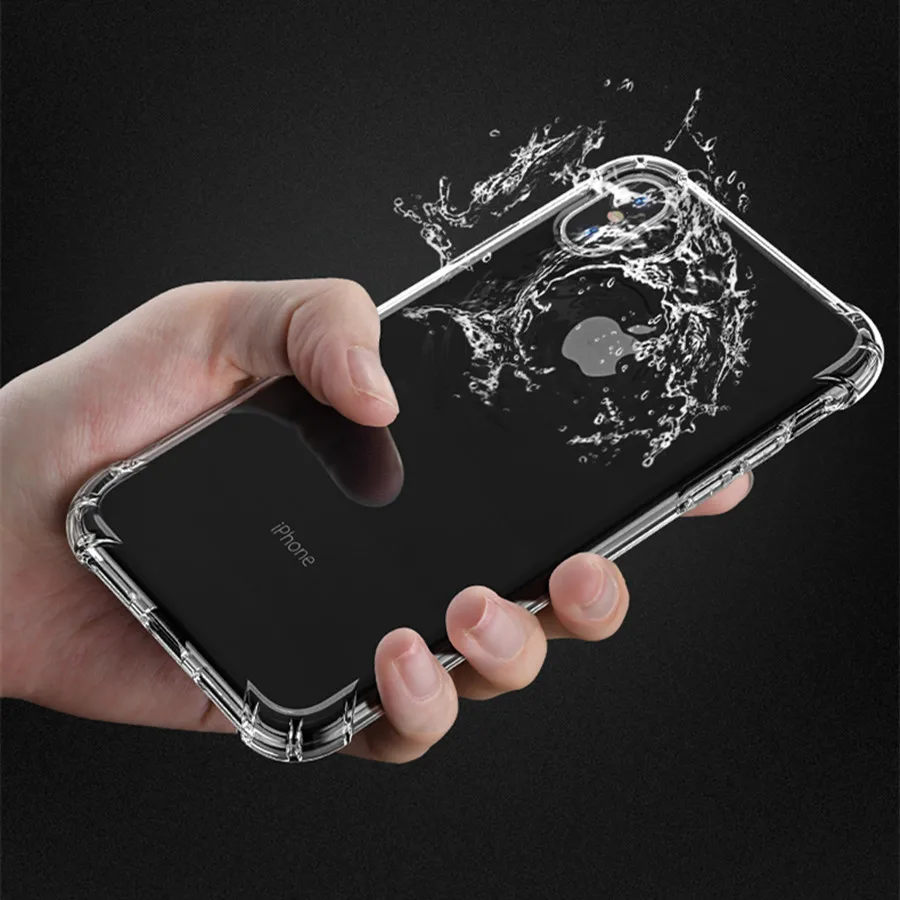 Защитный противоударный чехол для iPhone X 8 прозрачный мягкий из ТПУ 7 Apple 5 5s 6 6s Plus |