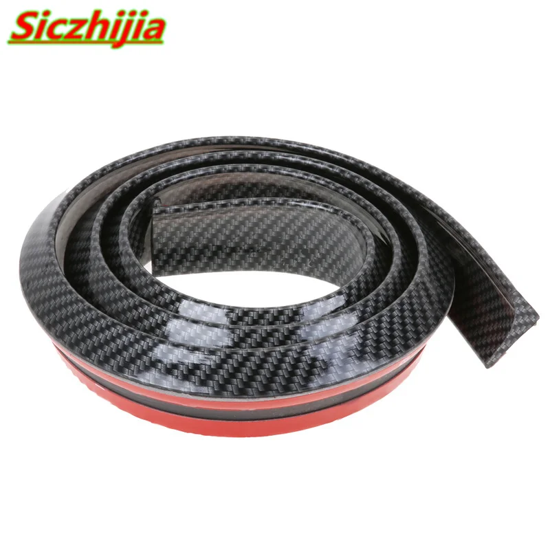 3D углеродное волокно мягкий резиновый черный задний спойлер для Peugeot 206 207 208 301 307