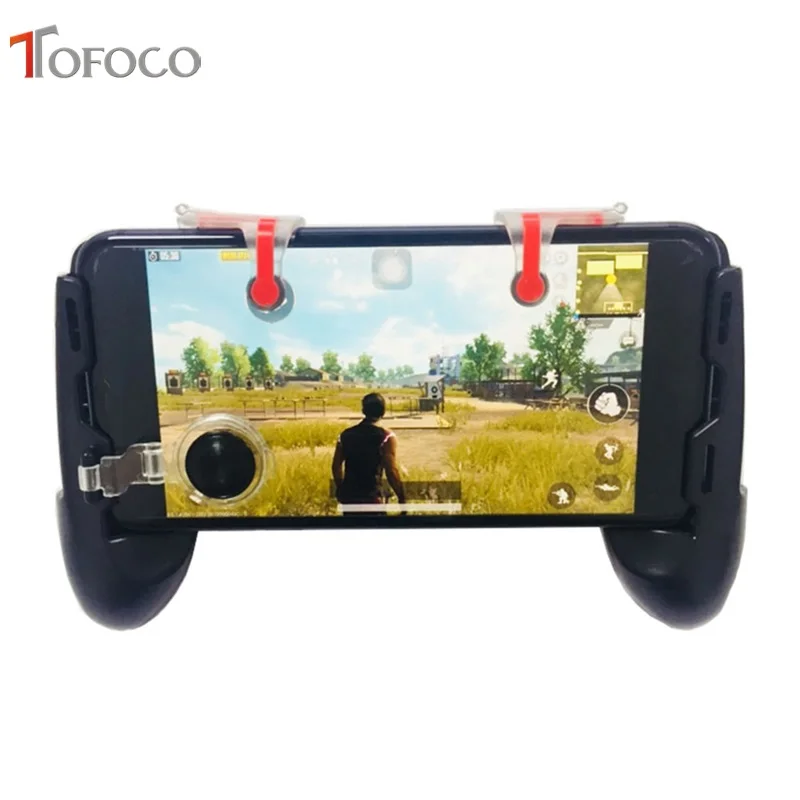 Контроллер для мобильных игр 4 в 1 джойстик стрельбы L1 R1 с триггером и сенсорной