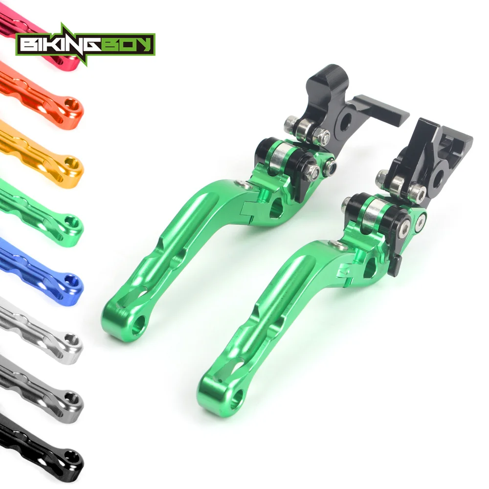 Регулируемые короткие складные тормозные рычаги сцепления для KAWASAKI ZX 6 R 01 02 03 04 RR