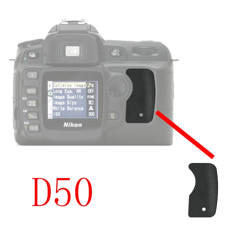 1 10 шт для Nikon D50 резиновая задняя крышка большого пальца DSLR камера запасная
