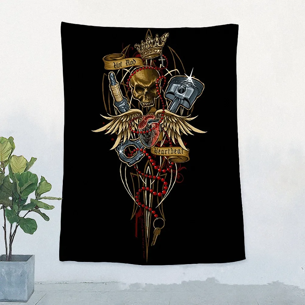 Хип хоп Джаз регги рок музыкальный постер из тяжелого металла Ретро Флаг Баннер