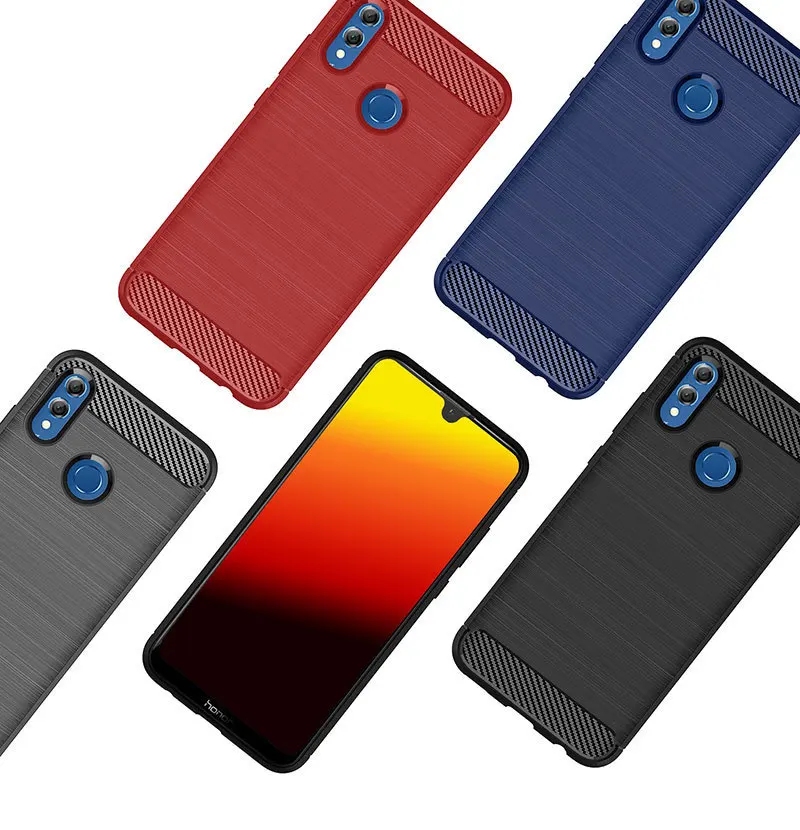 Для huawei P Smart чехол противоударный бампер из углеродного волокна Прочный ТПУ Silcone защитный чехол для huawei P10