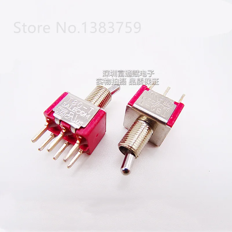 Тумблер 6 футов 2 файла контактный с короткой ручкой T8011 встряхивание головы переключатель T80-T тумблер