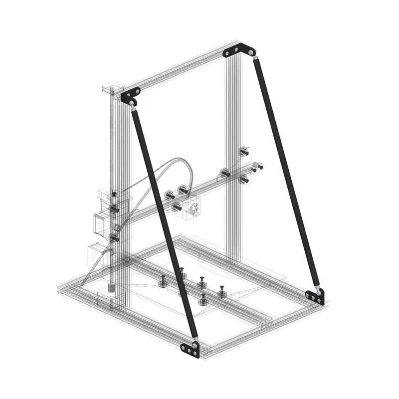 Alfawise U20 3D принтеры галстуком бабочкой комплект кронштейн для Creality3d CR 10/10С/10S4 TEVO