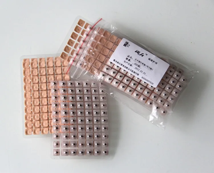 

free shipping ear bead acupuncture needle seed 1200 pcs treat myopia slimming body ear press seed Auricular Vaccaria
