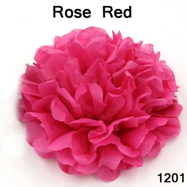 rose red 9 шт./лот 6' 8'10'inch Нью-Йорк(15/20/25 см) декоративные ткани Бумага акриловыми помпонами, смесь розового Цвет Цветочные шары помпоном вечерние дома Свадебные украшения - Цвет: rose red