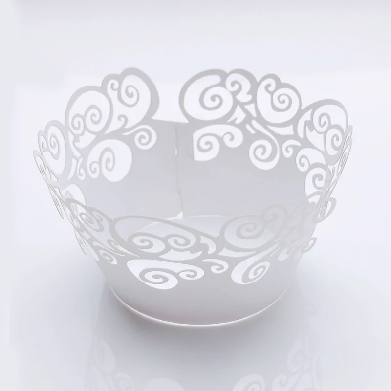 50 шт. маленькая Подложка для обертки кексов кружка выпечки полый бумажный стакан