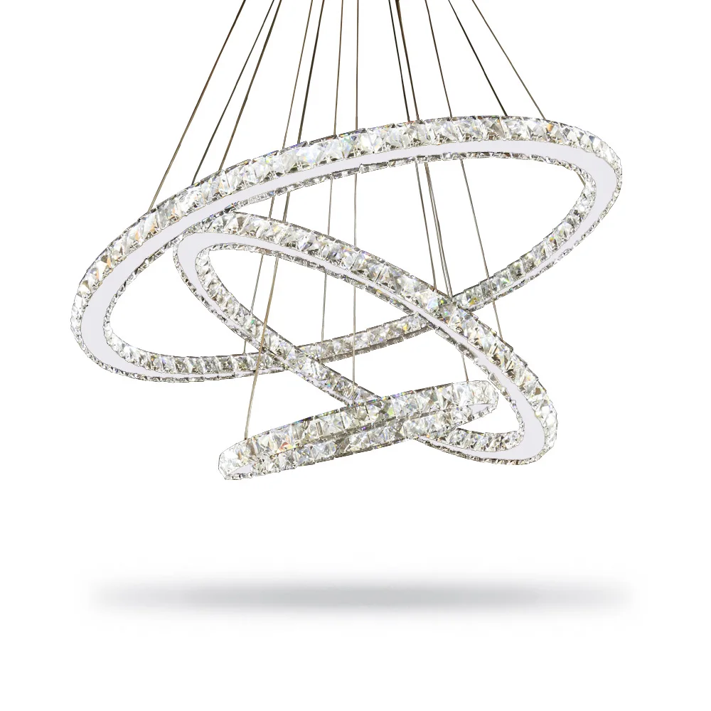 Современный блеск светодио дный LED хрустальная люстра освещение потолок люстры