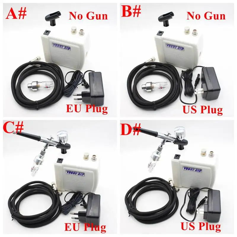 Мини компрессор для макияжа 12 В|airbrush kit|dual action airbrush kitairbrush nail |