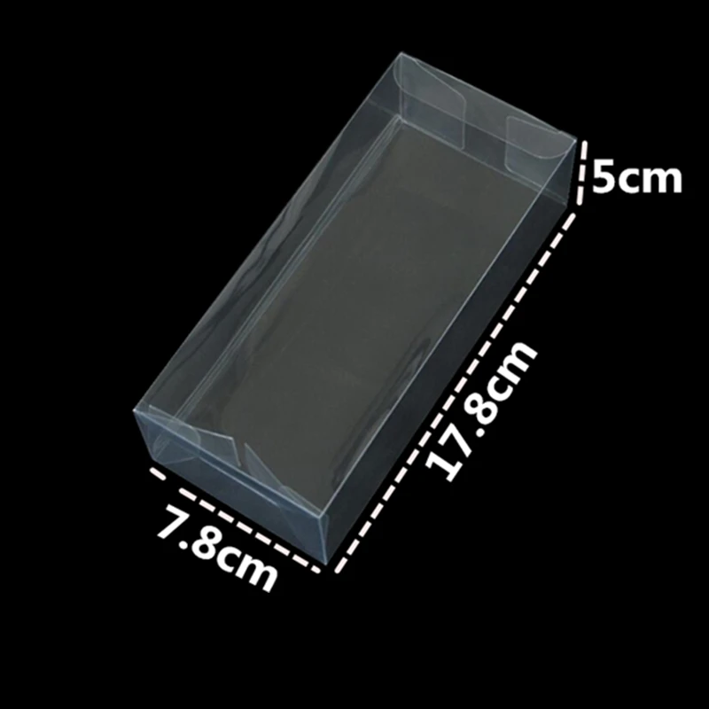 7.8x5x17.8cm Clear Lbsisi жизни 10/50 шт в наборе, прозрачная коробка для конфет Подарочная коробка прозрачные Пластик печенье ПЭТ Коробки Свадебная бонбоньерка для художественного оформления ногтей, ручная работа коробка - Цвет: 7.8x5x17.8cm Clear