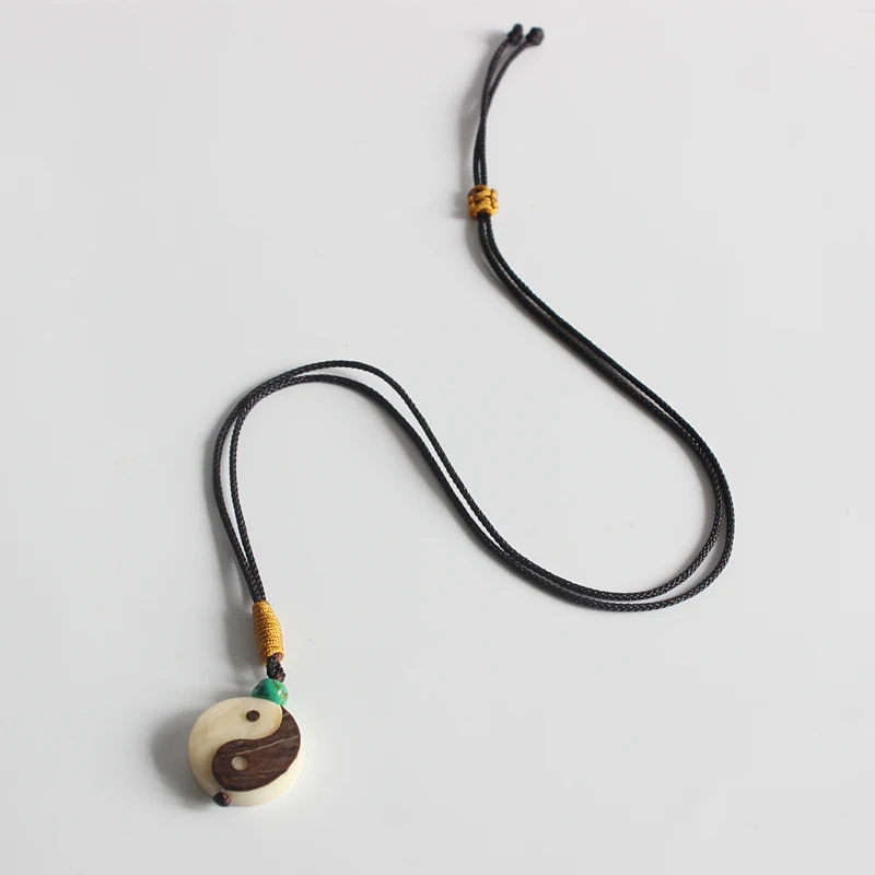 Оптовая продажа элегантное искусственное ожерелье ручная работа Yinyang для мужчин