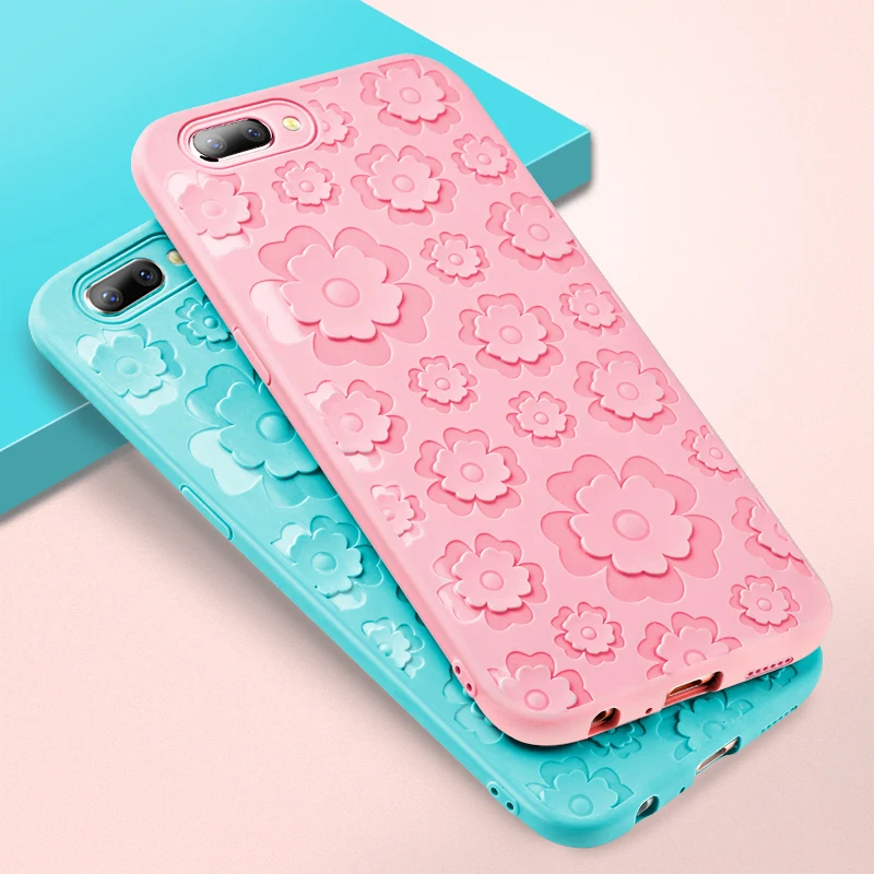 Flowers Anti-knock Case For OPPO R11 / R11plus Cover plus Coque Back Silicone |