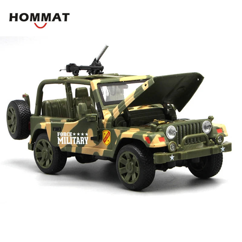 Модель HOMMAT 1:32 Джип внедорожник военная сила армейский автомобиль литый под
