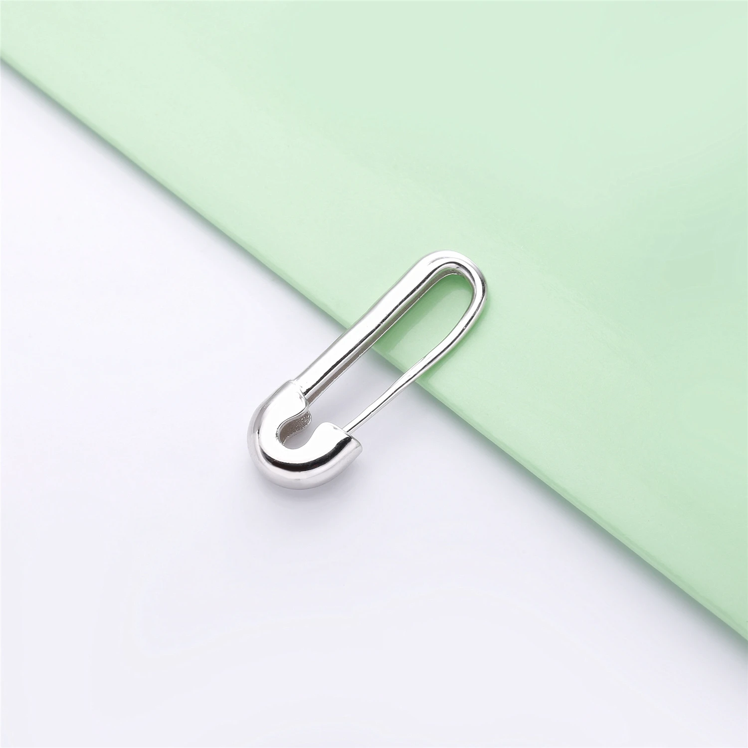 

Slovecabin 925 Sterling Silver Clasp Safety Pin Drop Earring For Women Party Simple No Stone Single Sale Ear Jewelry Accessories