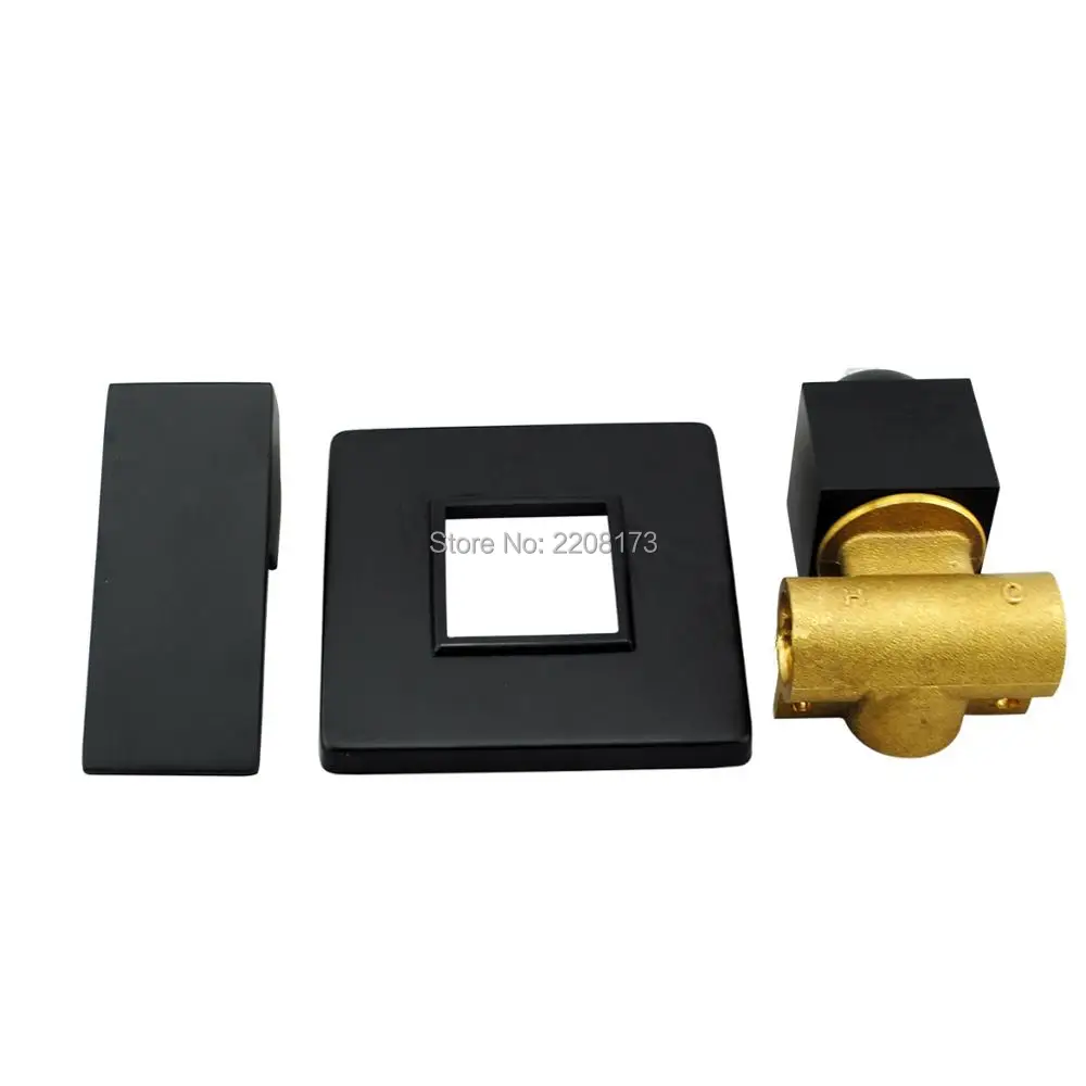 Акция от Smesiteli 5 лет гарантии однотонный латунный 8 дюймов черный матовый тонкий