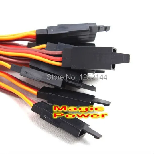 10 шт./лот Amass 22 # 22AWG 60core Futaba JR плоский удлинитель/удлинитель с крючком разной длины