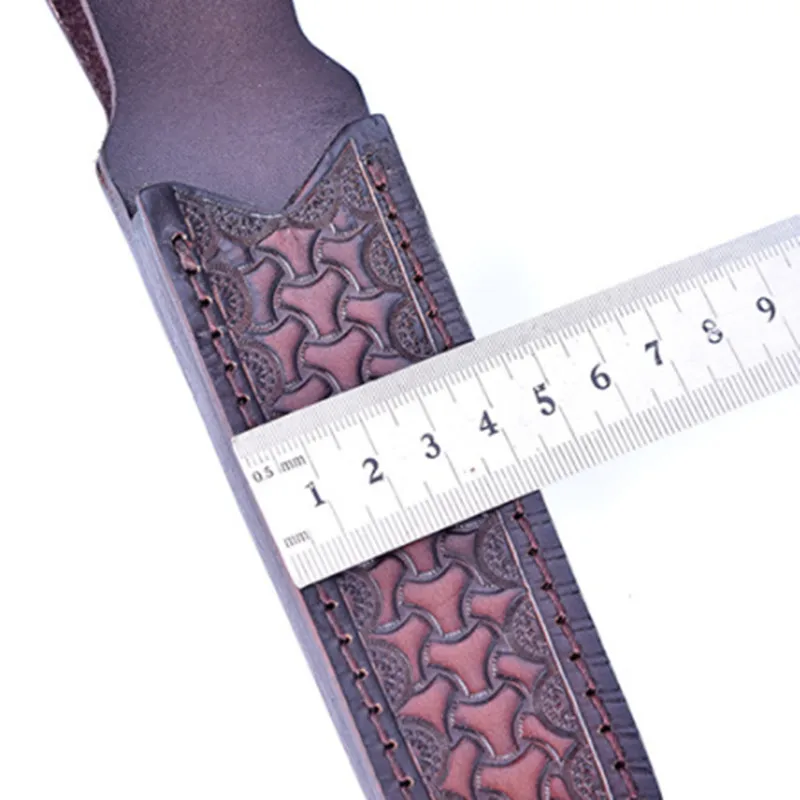 1 шт. чехол ручной работы из воловьей кожи первый слой кожаный прямой футляр