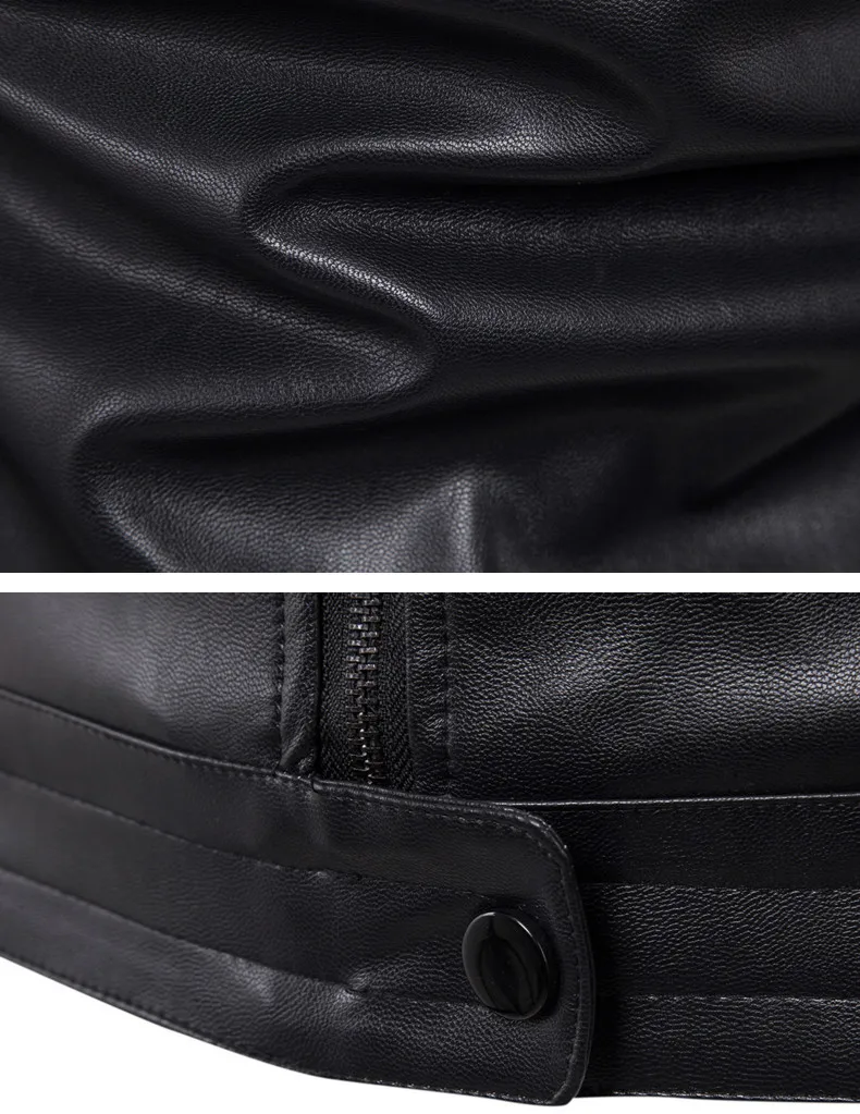 Прямая поставка кожаная куртка мужская Осенняя тонкая из искусственной кожи