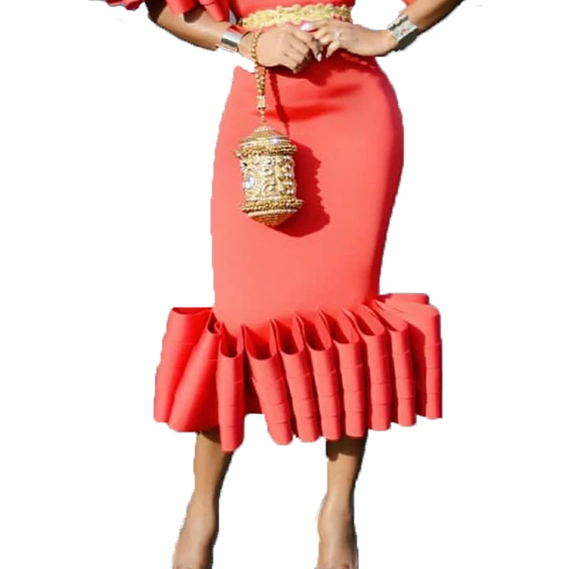 Летняя розовая юбка для женщин оборки складки юбки эластичные сексуальные