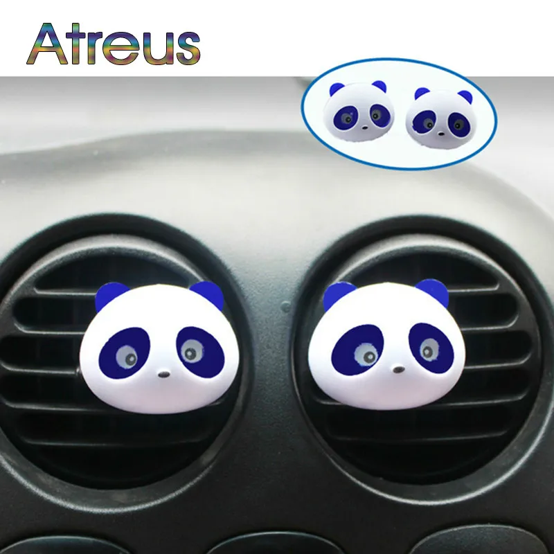 2 шт. автомобильный освежитель воздуха парфюм на выходе милые глаза панды для Peugeot