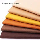 Мягкая войлочная серия Brown, для лоскутного шитья, рукоделия сделай сам, поделок для кукол, ткань из полиэстера, 6 шт.лот 45 см x 55 см